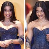 Rashmika Mandanna pairs a Swarovski crystal corset with a traditional-inspired drape for Diwali celebrations
