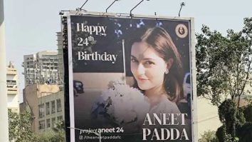 Aneet Padda’s fans celebrate her 24th Birthday with a special billboard in Mumbai
